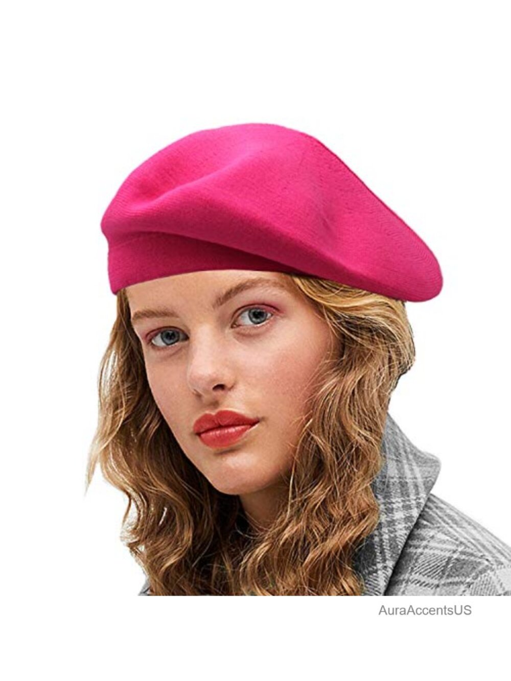 Reversible French Beret Hat One Size Viscose Blend